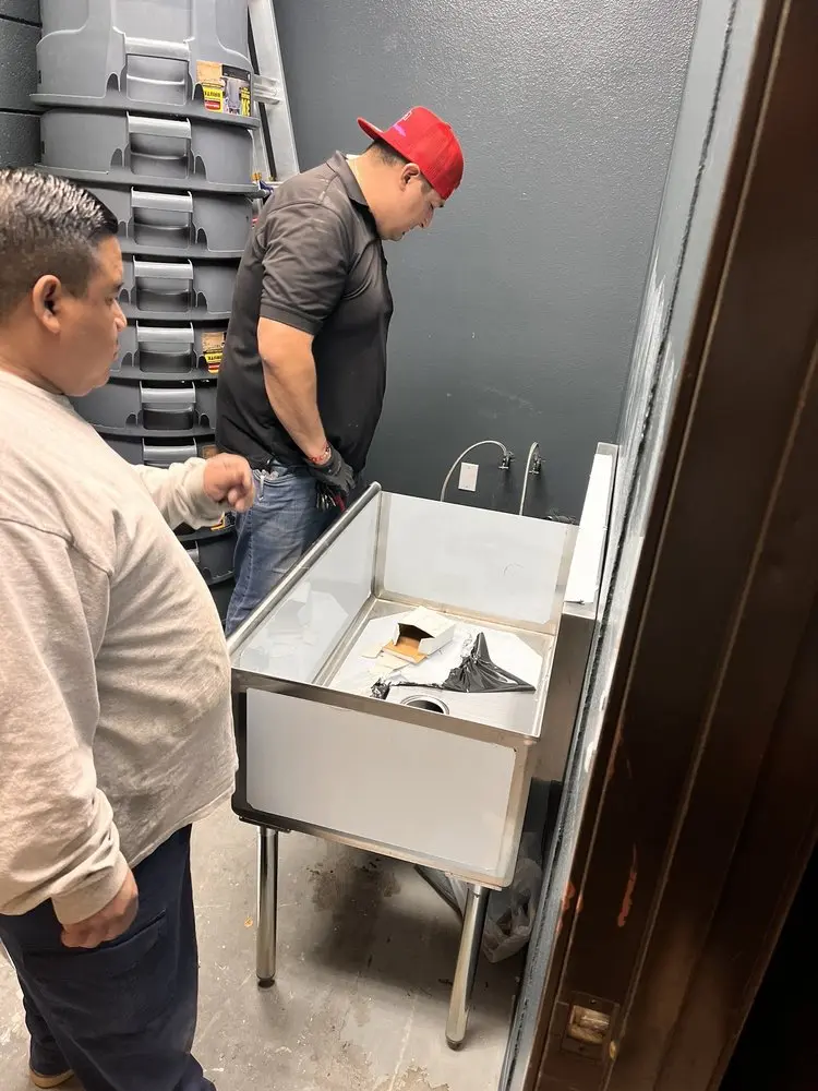 Commercial plumbing and sink installation in New London